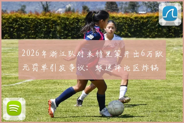 2026年浙江队对米特里策开出6万欧元罚单引发争议：球迷评论区炸锅，这笔罚款合理吗？
